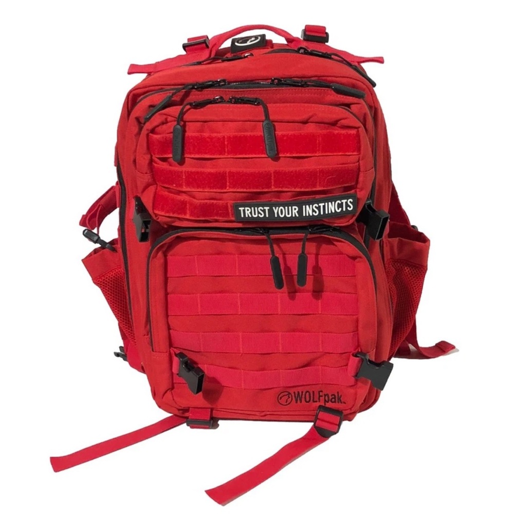 WOLFpak 45L ELITE RED Molle Large Traditional Backpack